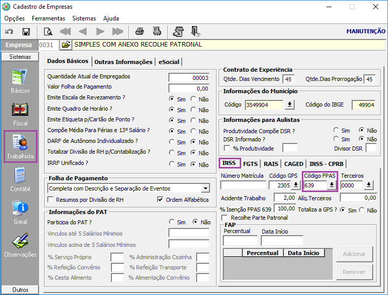 FP1308Recolhimento de INSS de autônomo de empresa como entidade